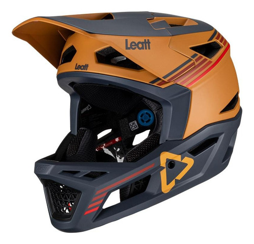 Casco Integral Ciclismo Mtb Leatt Gravity 4.0 V22 Color Suede Talla Xl