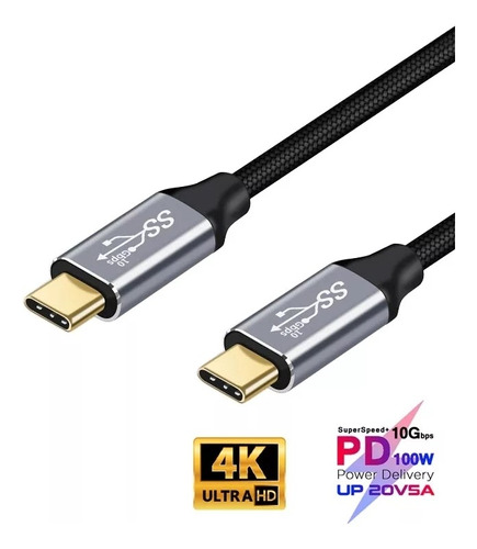 Cable Tipo C A Tipo C Video 4k - 100w