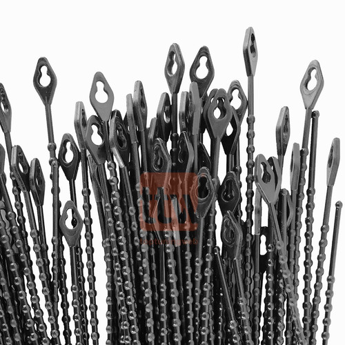 Imagen 10 de 10 de 100 Precintos Plasticos Prensacables Bolita Reutilizable Tie