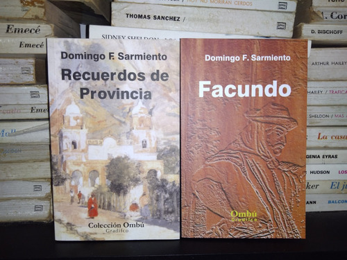Lote X 2 Libros Domingo F. Sarmiento (ver Descr) - Gradifco
