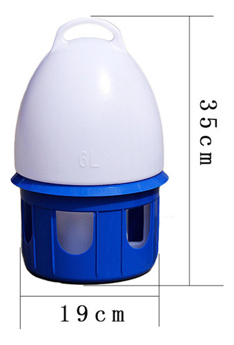 Bebedero For Palomas, Dispensador 6l D 19cm H 35cm