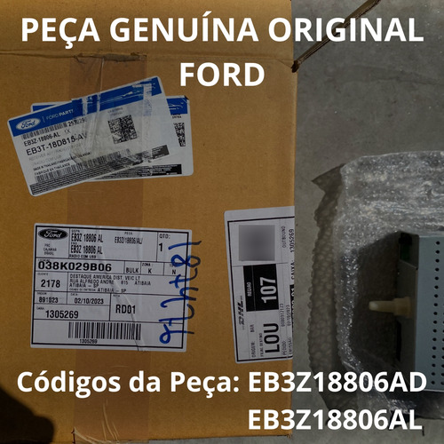 Rádio Usb Bluetooth Stereo Ranger 2018/19 Peça Original Ford