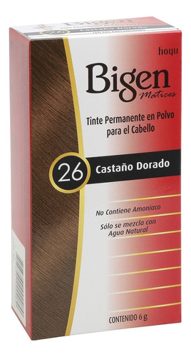 Bigen Matices Castano Dorado 26 Tono Castaño Dorado 26