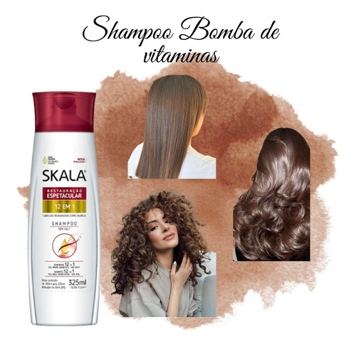 Shampo Skala Restauración 12 En 1 325ml Reparación Brillo