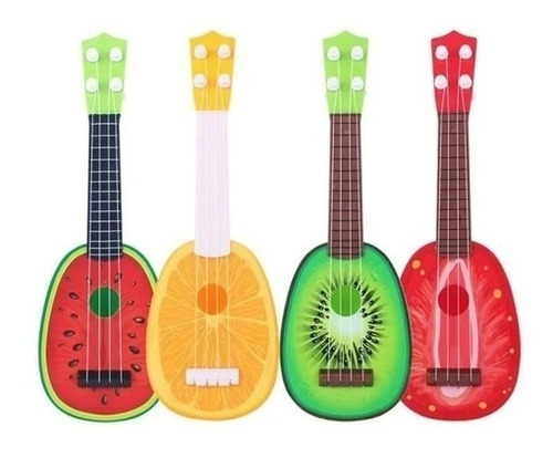 Guitarra Para Niños Ukelele Juguete Diseños Frutas Musica