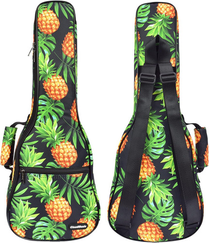 Estuche De Ukulele Hawaii Piña Mochila De Ukulele 10mm...