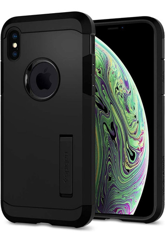 iPhone X Funda, iPhone 10 Funda With Kickstand, Spigen Tough