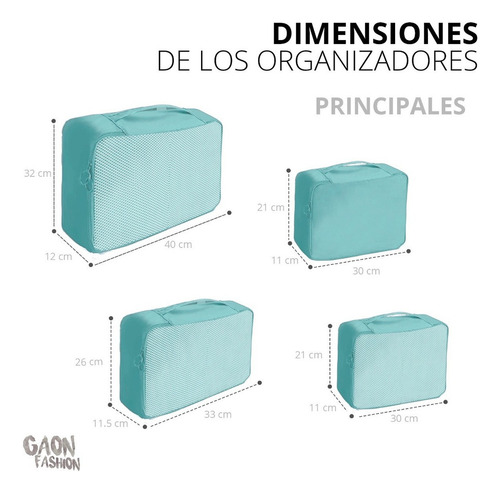 Set De Bolsas Organizadoras For Equipaje De Gran Capacidad