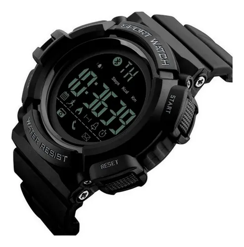 Reloj Tactico Militar Bluetooth Nt20 Sumergible Nictom Color de la malla  Negro