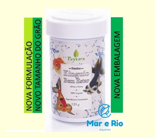 Ração Para Peixe Kinguio Bem Estar Poytara 120g