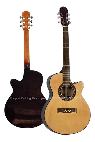 Guitarra Acustica Con Corte Gracia 300 Modelo Apx Cdas Metal