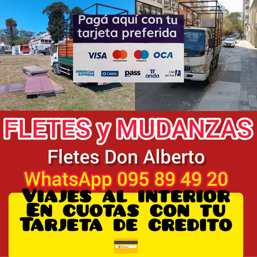 Fletes Baratos Mudanza Wpp 095 89 49 20 Montevideo Interior 