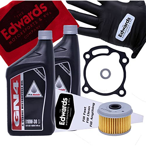 Kit De Cambio De Aceite Edwards Motocicleta Honda Rebel...