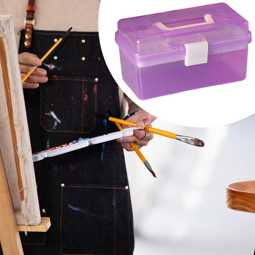 1 Caja De Almacenamiento De Herramientas De Pintura, Caja De