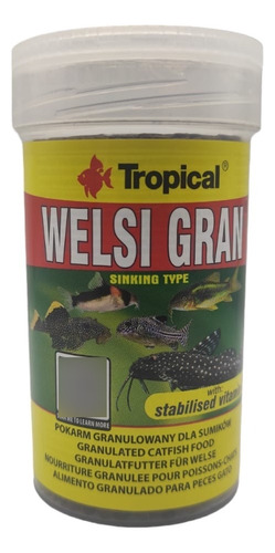 Alimento Welsi Gran Tropical 100ml Para Peces De Fondo 