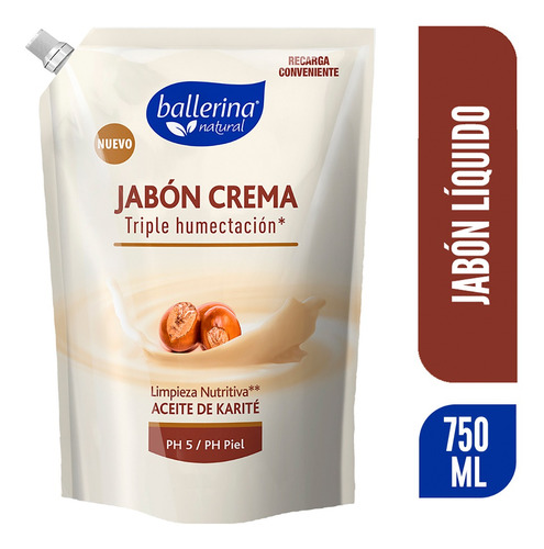 Ballerina Jabón Crema Karité Dp 750 Ml