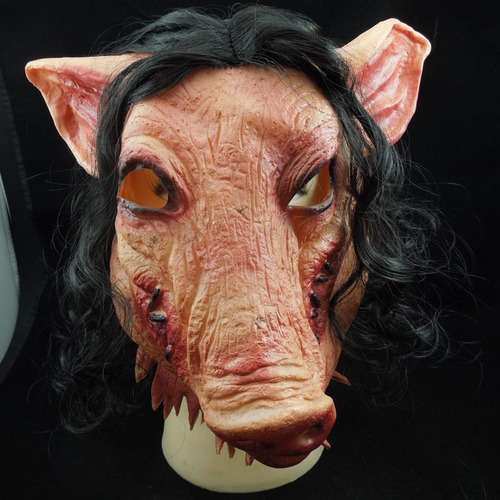 Hjb Máscara De Cabeza De Cerdo Terror De Fiesta De Halloween