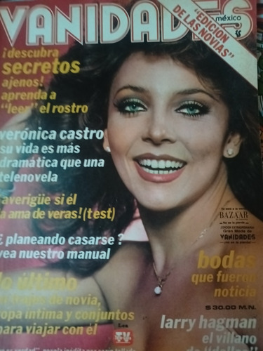 Verónica Castro Vanidades 1980 Portada Y Artículo