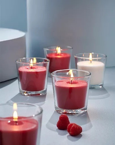 Imagen 2 de 2 de Vela Aromatica Decorativa Vidrio Relajante Aroma Hogar Luz