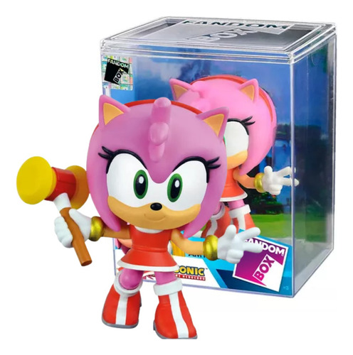 Fandom Box Amy Rose Turma Do Sonic Boneca Vinil Líder Filme