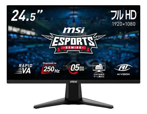 Monitor Msi 255Xfv 25 Fhd 250Hz 0.5Ms Hdr 1Dp 2Hdmi/ Boleta