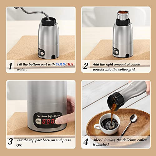 Cafetera Portátil Kreeysant Compact Espresso Mac De 12 V/24