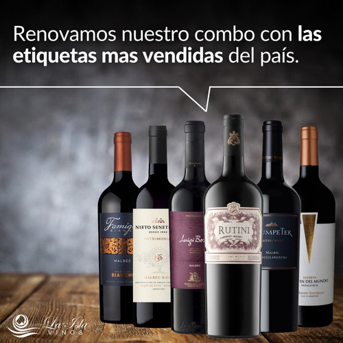 Imagen 2 de 10 de Vino Rutini + Trumpeter + Luigi + Nieto + Fin Del Mundo- Mix