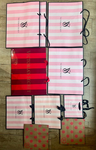 Bolsas Victoria's Secret Originales Import Usa Lote Rosa Liso (Usado)