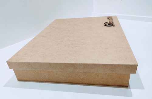 Imagem 4 de 6 de Kit 5 Caixas Documentos Retangular 34x24x5,5 Mdf + Brinde