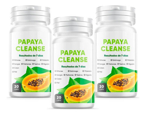 Papaya Cleanse-3 Pack-elimina Toxinas Y Parasitos