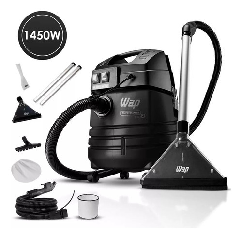 Wap Barril Eco extratora e higienizadora carpet cleaner eco 1450w preta cor preto 110v