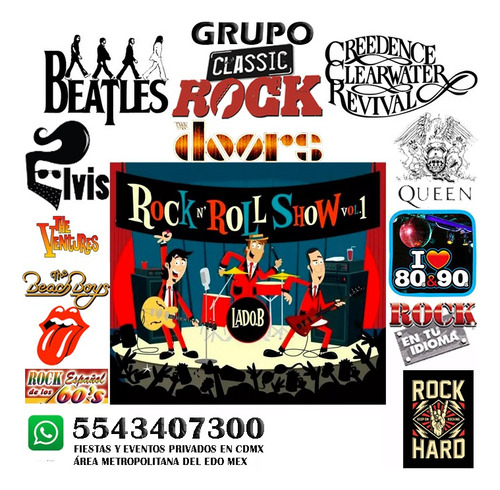 Grupo De Rock Fiestas Eventos Beatles Elvis Doors Queen 