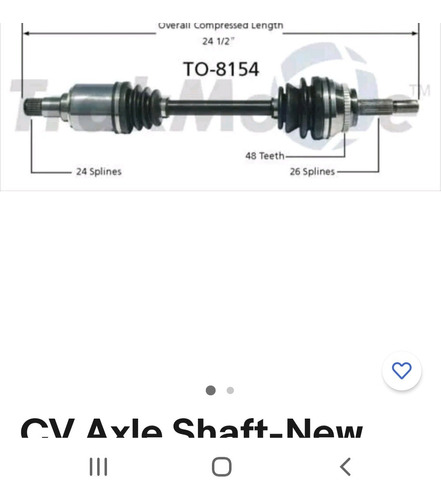 Tripoide Izquierdo Track Motive   To-8154 Rav4 2001-2005