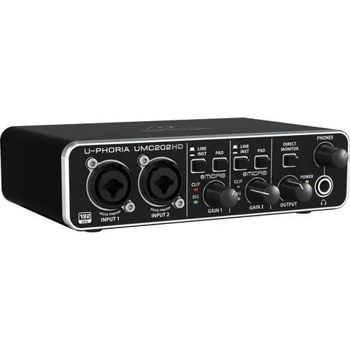Behringer U-phoria Umc 202 Hd Interfaz De Audio Midas