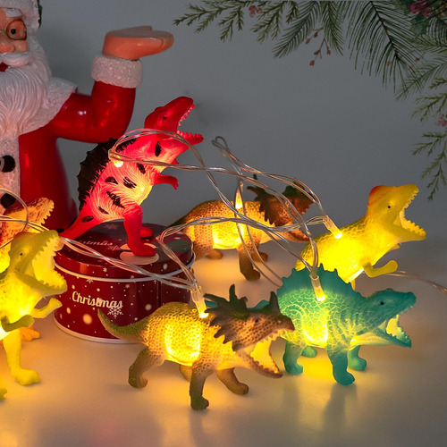 Guirnalda De Luces Led De 2 Metros Y 10 Cadenas De Dinosauri