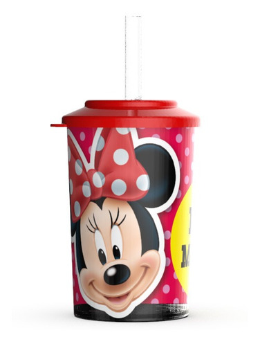 Vaso Con Tapa Sorbete Personajes Inafntiles Bel Gioco 320ml