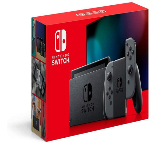 Imagem 1 de 4 de Nintendo Switch Com Joy-con Cinza