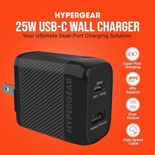 Cargador Rápido Usb C De 25 W Pd Y 12 W Tipo C Con Cable De