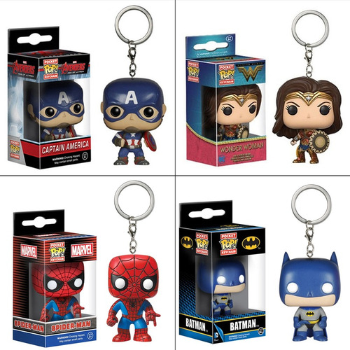 Juego De 10 Llaveros Funko Pop Mini Figuras Marvel