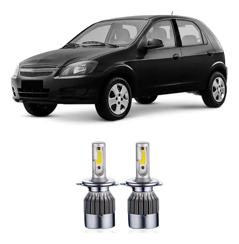 Kit Super Led Celta 2010 2011 2012 2013 Farol + Leds