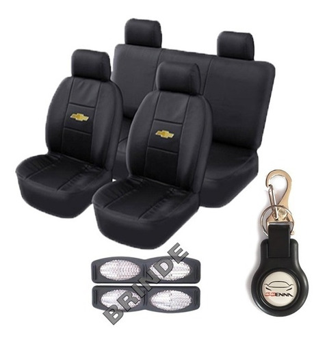 Kit Capa Couro Banco Carro Chevrolet  Chaveiro + Brinde