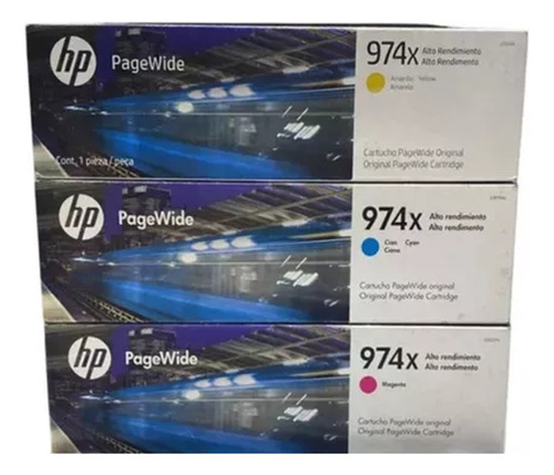 Kit 3 Cartuchos Tinta Hp 974x Colores