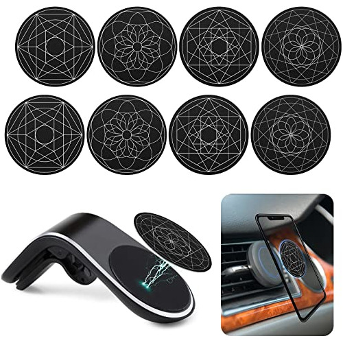 8 Pcs Phone Magnet Car Metal Plate Mount Metal Plate For Cel