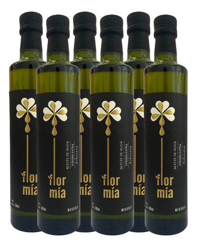 Aceite De Oliva Virgen Extra Blend Flor Mia 500ml Pack X6