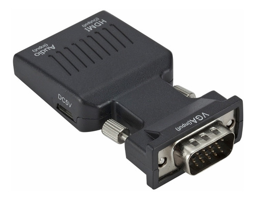 Imagem 2 de 5 de Conversor Adaptador Entrada Vga Macho Saida Hdmi Femea