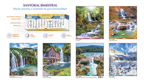 1000 Calendario Len De Varilla Chico Cromo + Santoral Anli