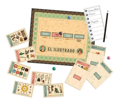 Imagen 2 de 5 de Juego De Mesa El Ilustrado Original Maldon