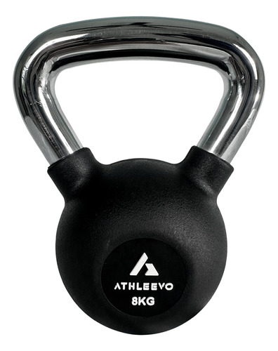 Athleevo Pesa Rusa De 8 Kg Crossfit Fitness Gym En Casa Color Negro
