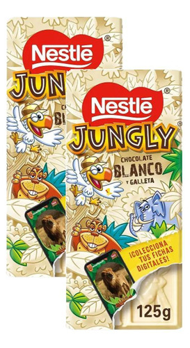 Chocolate Branco Com Bolacha Nestlé Jungly 125g