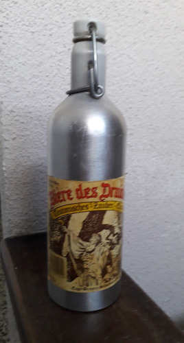 Botella Aluminio Cerveza Biere Des Druides Alemania Tapón